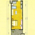 黄山厚海黄山厚海公寓户型-51㎡-51㎡- 一居  户型图