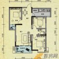 天鹅湖岸二期7号房3室2厅1卫1厨-96 三居  户型图