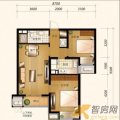 住总万科金域华住总万科·金域华府L户型2室1厅1卫1厨  两居 86.03㎡ 户型图