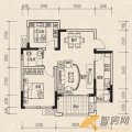 香滨国际F-6两室两厅一卫 两居  户型图