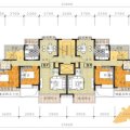 博鳌椰风海岸B户型-复式下层平面户型2室2厅1卫1厨 两居 358㎡ 户型图