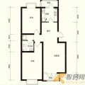丽江花园丽江花园标准层G户型2室2厅1卫1厨  两居 98㎡ 户型图