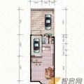 富士庄园3期樱花墅联排别墅39、45、47#楼地下一 复式  户型图