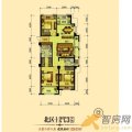 裕丰青鸟香石公寓公寓北区-1-2#C3户型图 三居  户型图