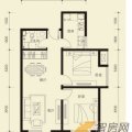 香邑溪谷F2户型 面积92-94平米2室2厅1卫  两居 92㎡ 户型图