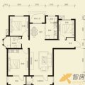 香邑溪谷E3户型 面积116-120平米3室2厅2卫  三居 116㎡ 户型图