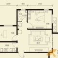 香邑溪谷F1户型 面积72-80平米2室1厅1卫 两居 72㎡ 户型图