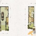 梦云南海东方T1-b户型-一、二层3室2厅4卫1 三居  户型图
