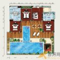 龙湖仙湖锦绣3室2厅1厨3卫+私人游泳池+架空层建面425㎡NB2 三居 425㎡ 户型图