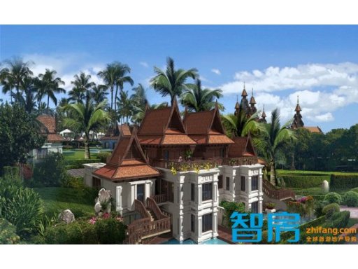 勐巴拉六国皇家植物园度假秘境A房型日景效果图