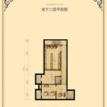 北京财富城堡财富城堡b1-12地下二层平面图3室1厅 三居 103㎡ 户型图