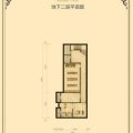 北京财富城堡财富城堡b1-15地下二层平面图1室3厅1卫  一居 103㎡ 户型图