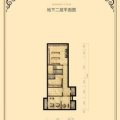 北京财富城堡财富城堡b1-9地下二层平面图1室3厅1卫 三居 103㎡ 户型图