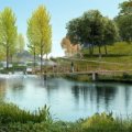 仙源·仙湖堤香 景观园林 中庭主题景观效果图