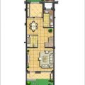 鑫苑世家PL-2户型一层 面积约130平米 三室两厅三卫 三居 130㎡ 户型图
