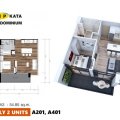 普吉岛VIP KATA公寓Type-A3（54 一居  户型图