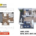 普吉岛VIP KATA公寓Type-A4（51 一居  户型图