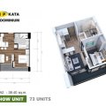普吉岛VIP KATA公寓Type-A2（38 一居  户型图