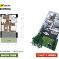 普吉岛VIP KATA公寓Type-A+Garden（56 一居  户型图