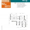 龙光海云天B2-125㎡四房 一居  户型图