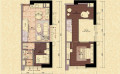 珠光御景壹号loft公寓4.5米挑高设计  54㎡ 户型图