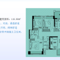 御江南·凤凰台别墅3+1房，实用率高 三居 119㎡ 户型图
