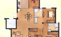金色海岸104平三室两厅两卫 超值赠送面积约15平  104.85㎡ 户型图