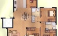 金色海岸111平三室两厅两卫 超值赠送面积约16平  111.65㎡ 户型图