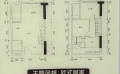 中山港汇城LOFT公寓标间两房两厅  54平米㎡ 户型图