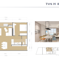 泰国芭提雅帕萨海景公寓 - The PazerThe Pazer 帕萨海景公寓 87平方米 两居 两居  户型图