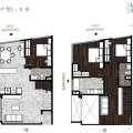马来西亚吉隆坡高级公寓Latidud 8复式三居室 三居  户型图