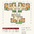 江门鹤山市龙翔花园89——130方 四居 130㎡ 户型图