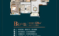惠州 碧桂园太东公园上城四房两厅两卫两阳台  126-128平米㎡ 户型图