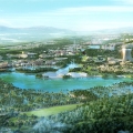 鲁能山海天 建筑规划 国际生态湿地公园效果图