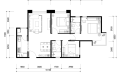 通州合景中心109平米的三居室  109平米㎡ 户型图