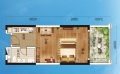 富力湾富力湾51㎡  1室 1厅 1卫  51m²㎡ 户型图