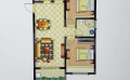 佳源梦想广场87平3房2厅1卫  87平米㎡ 户型图