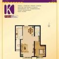 涿州太阳城正规一室一厅 一居 64.58平米㎡ 户型图