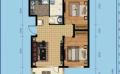 海阳福邸金海翠林舒适观海二居室  76平米㎡ 户型图