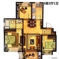 瑞和.上海印象3房2厅1卫 三居 89平米㎡ 户型图