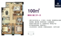 京雄世贸港·创意谷三室两厅一卫  100平米㎡ 户型图