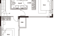 泰禾中州院子三室两厅一厨四卫 二层平面图  144㎡ 户型图
