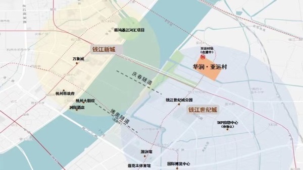 钱江世纪城核心区6号线亚运村上盖综合体.