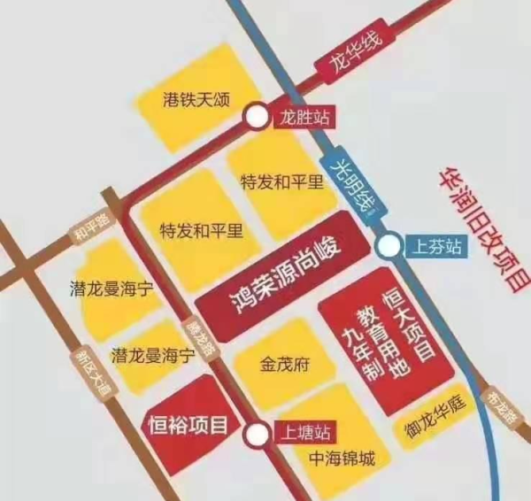 深圳拆迁房———龙华《上塘中心城》华润旧改《上塘中心城》城市更新