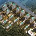 隆基泰和观棠上境 建筑规划 社区鸟瞰图