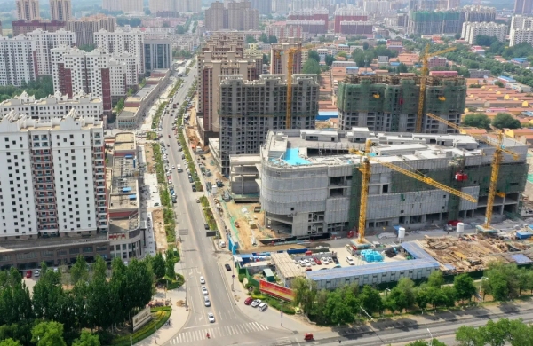 2021年5月26日永清r1地铁口京德高速大雨过后的景象,永清燕南家园5月