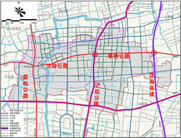 松江区洞泾镇2021年总体规划涉及学校商业产业布局