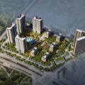 云南石林凯旋丽景 建筑规划 项目鸟瞰图