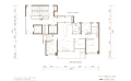 保利梅溪天珺143平4房两厅两卫   户型图