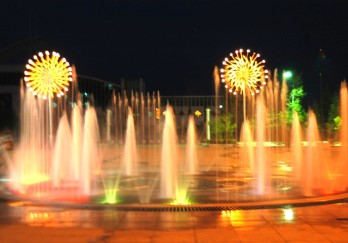 音乐喷泉广场图片